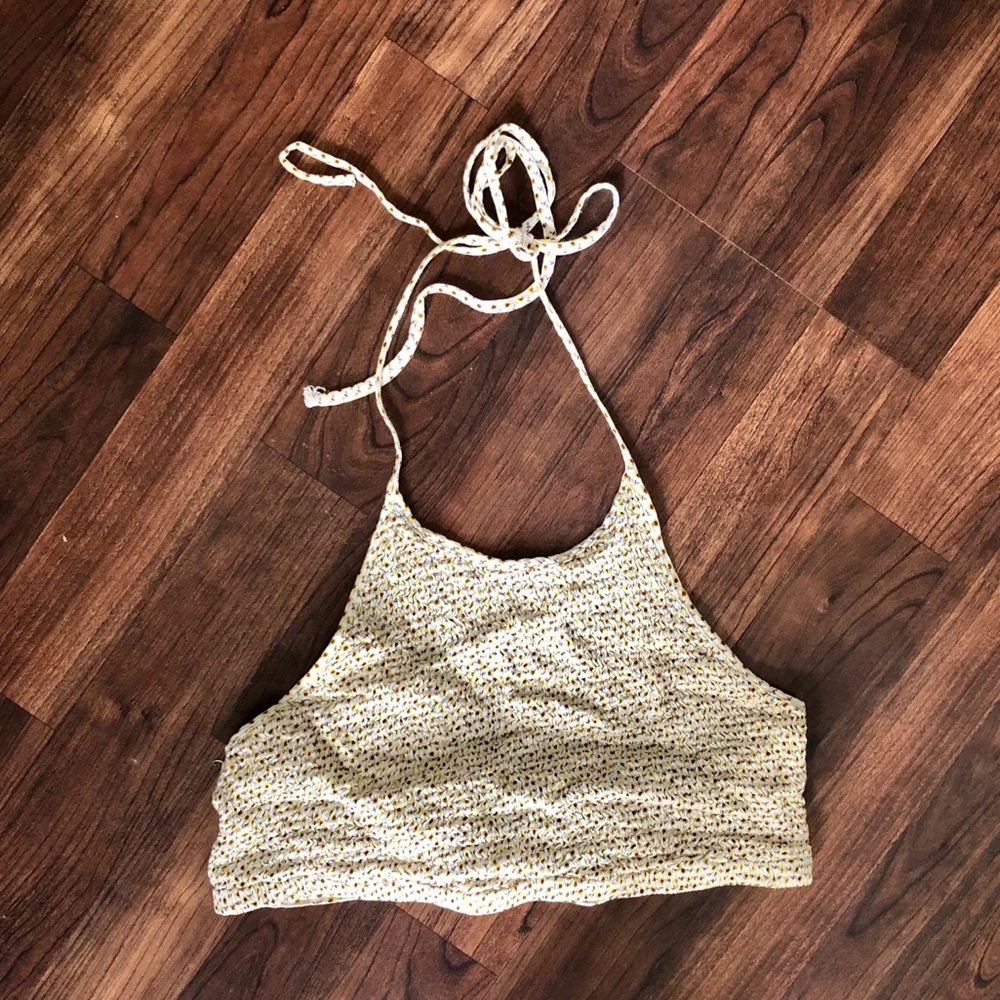 **SOLD** Pins and Needles Sunflower Halter Top